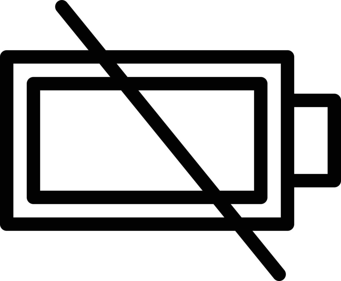 lege batterij icoon vector