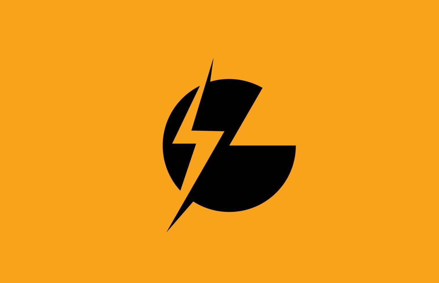 g zwart geel alfabet letterpictogram logo. elektrisch bliksemontwerp voor stroom- of energiebedrijven vector