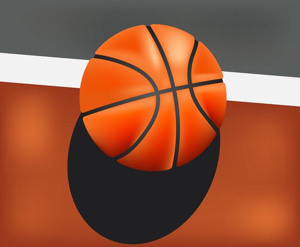 Realistisch basketbal vector
