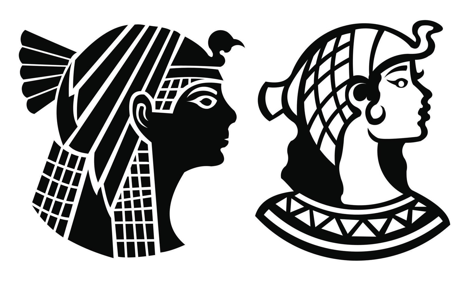 inspiratie Egyptische koningin Cleopatra en haar cobra vector