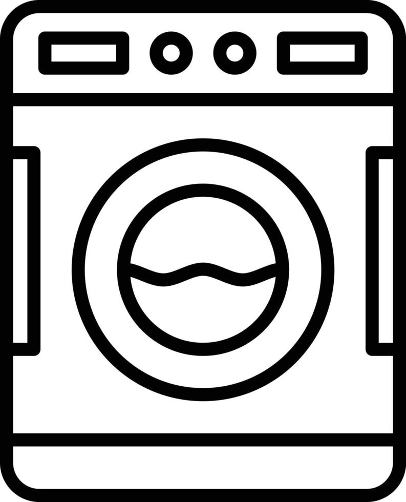 wasmachine pictogramstijl vector