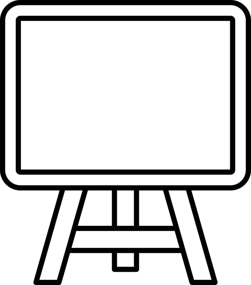 schoolbord pictogramstijl vector