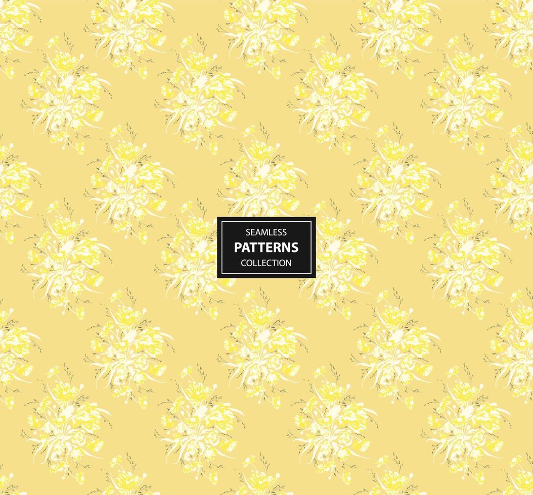 naadloze bloemen achtergrond vector patroon