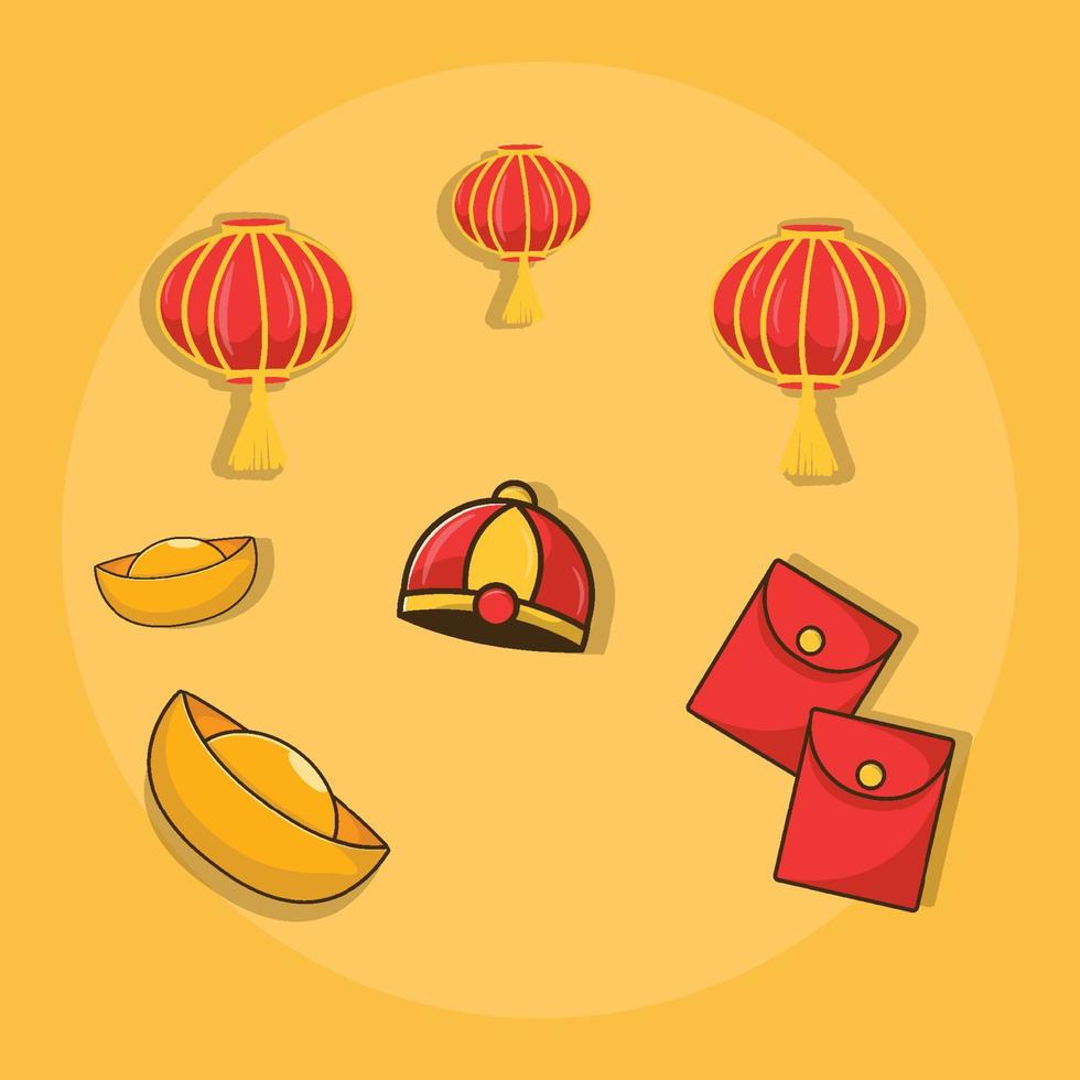 chinees nieuwjaar viering van tijger schattig jaar gratis vector