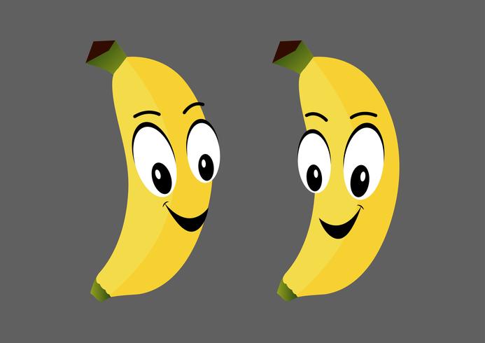 Banaan stripfiguur vector