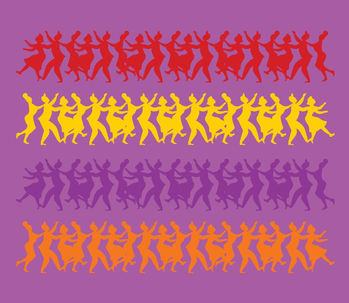 feest dansers kleurrijke achtergrond achtergrond textuur vector