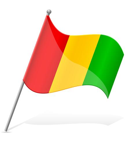 vlag van Guinee vectorillustratie vector