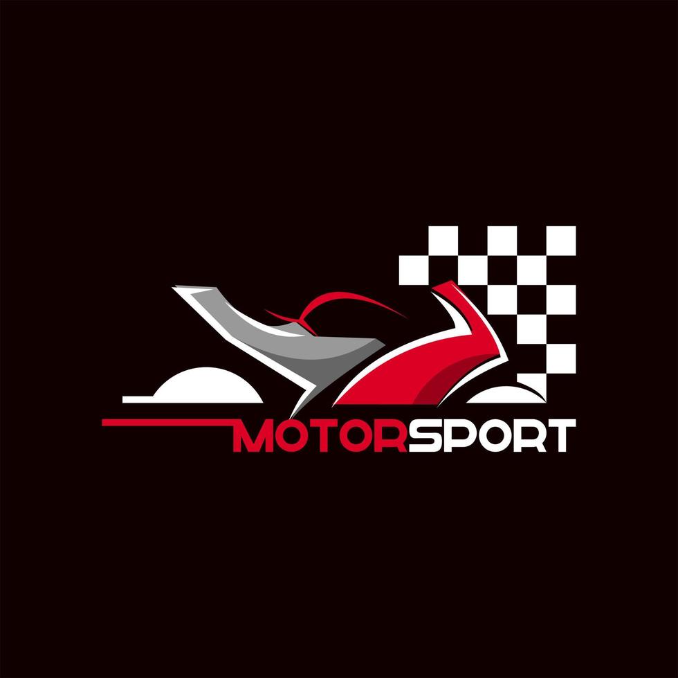 motorsportillustratie met racevlag vector