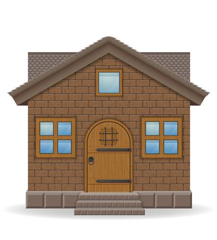 kleine landhuis vectorillustratie vector