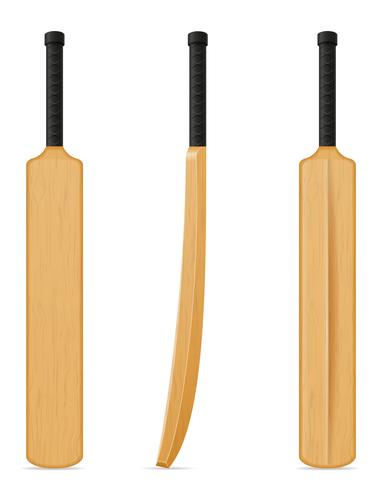 cricket bat vectorillustratie vector