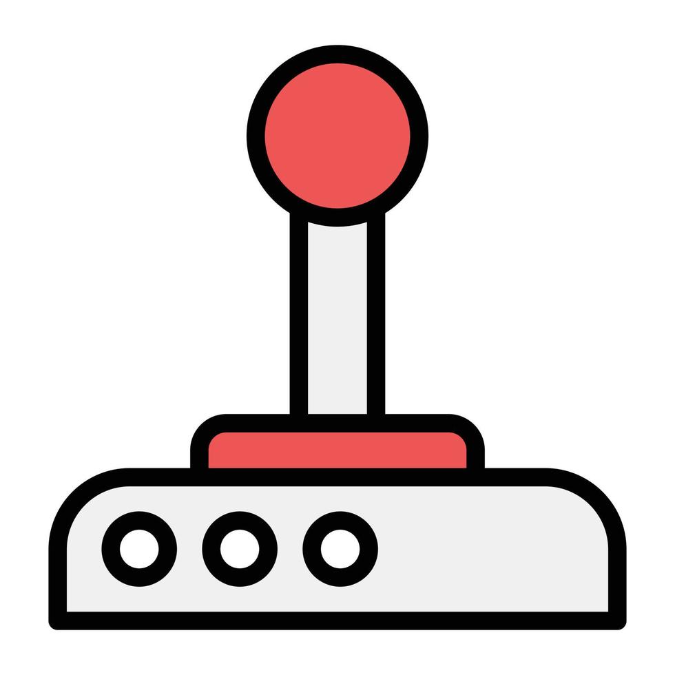 een ontwerp van een draagbare gamecontroller, een ontwerp van een joystickpictogram vector