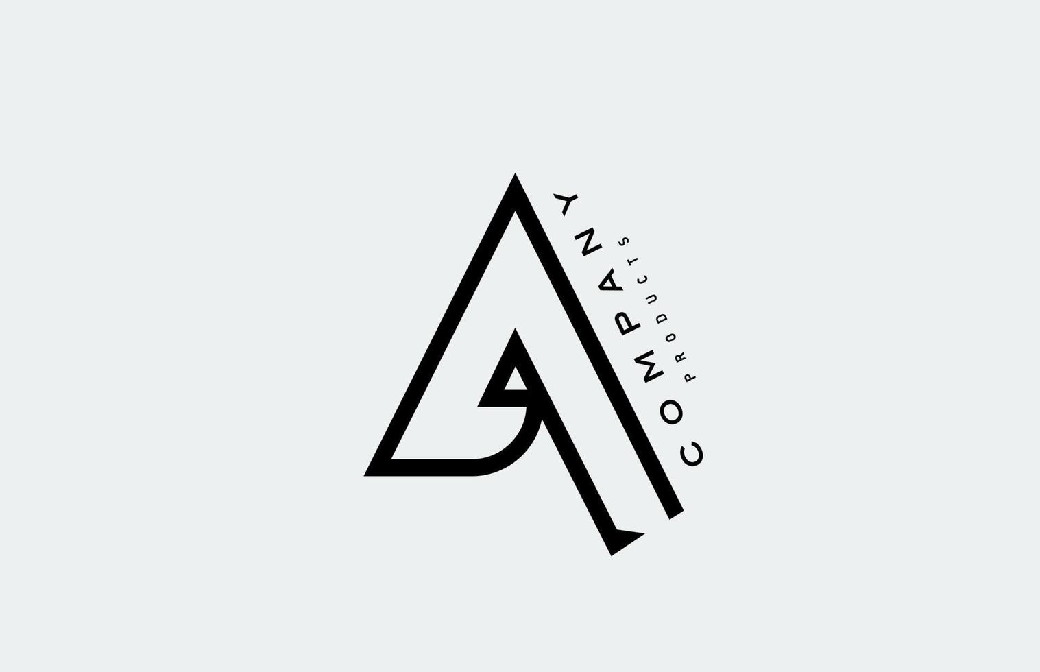 een alfabet letterpictogram logo met lijn. ontwerp voor zaken en bedrijf vector