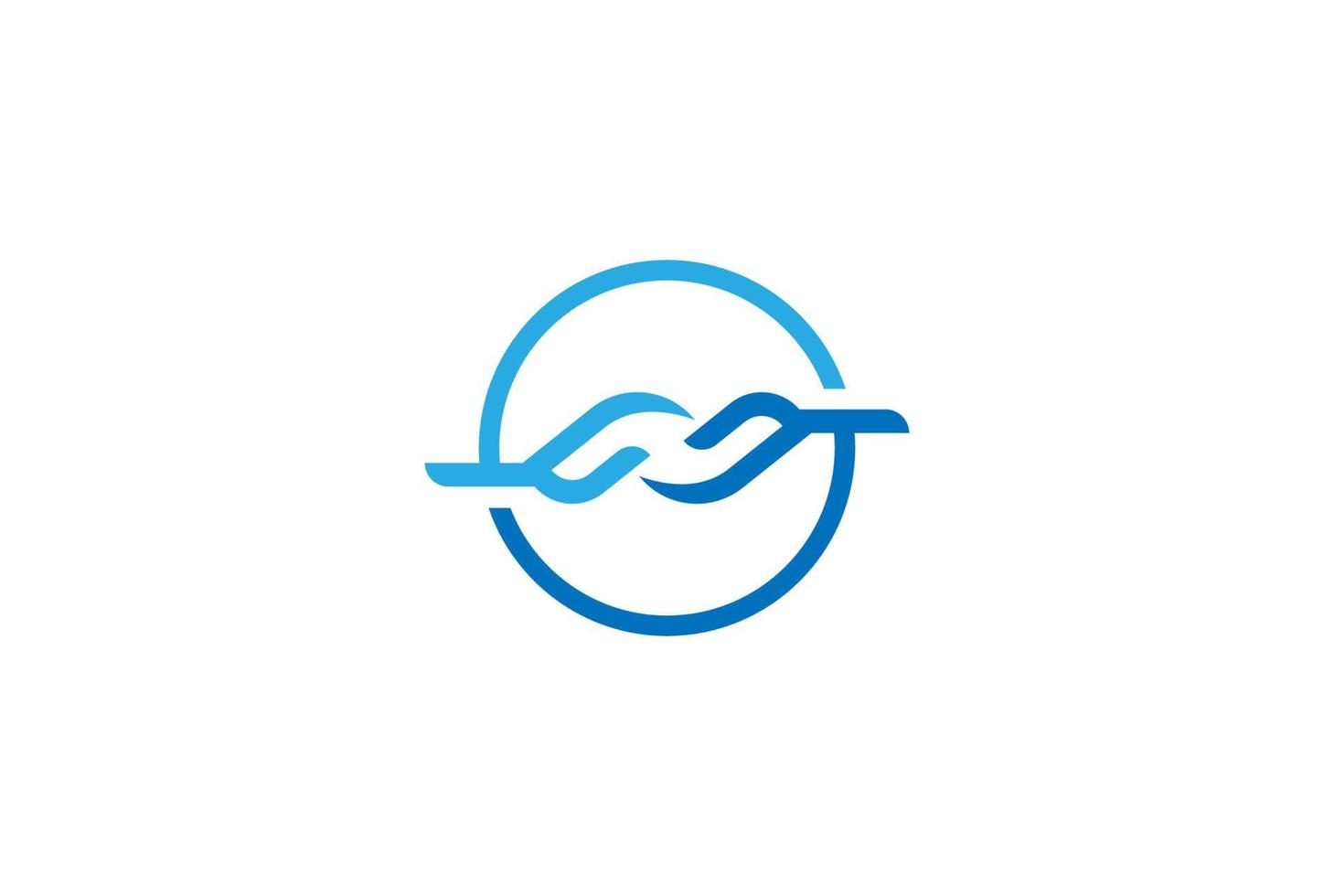 moderne eenvoudige minimalistische twee handen verbinden hub ketting logo ontwerp vector