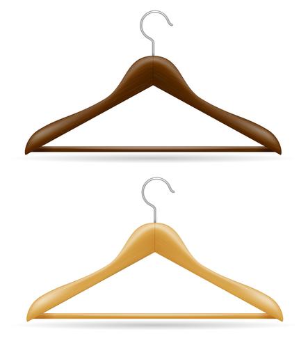 houten kleerhanger vectorillustratie vector