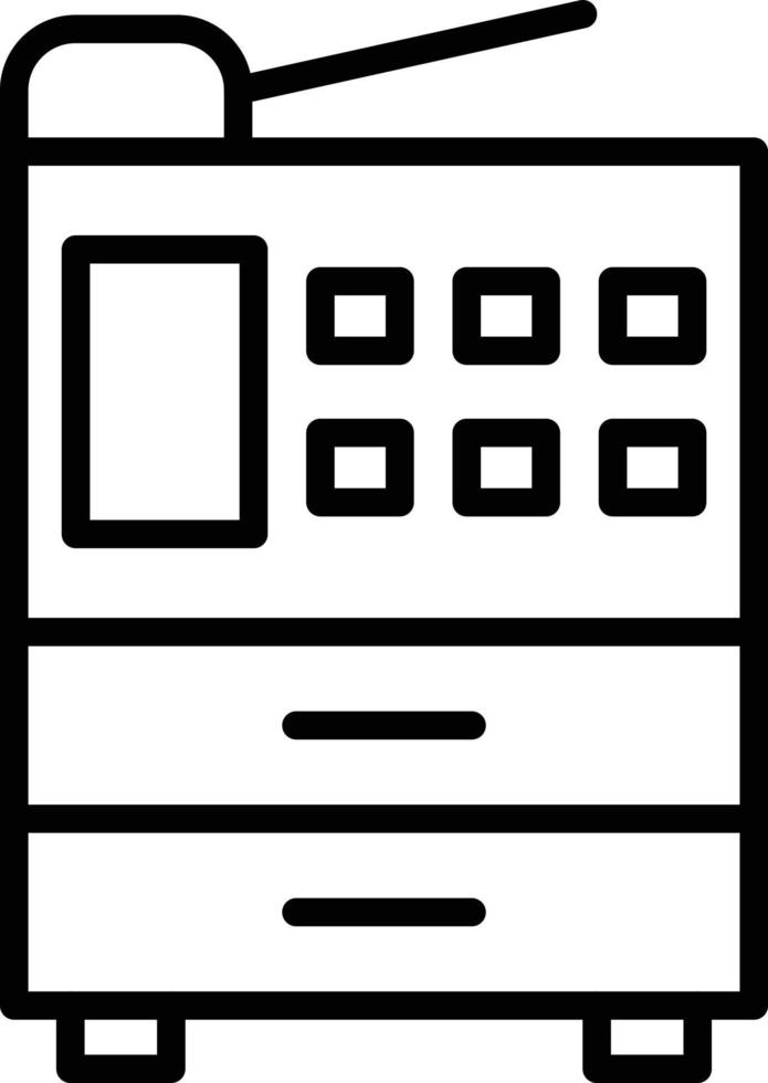 pictogramstijl kopieerapparaat vector