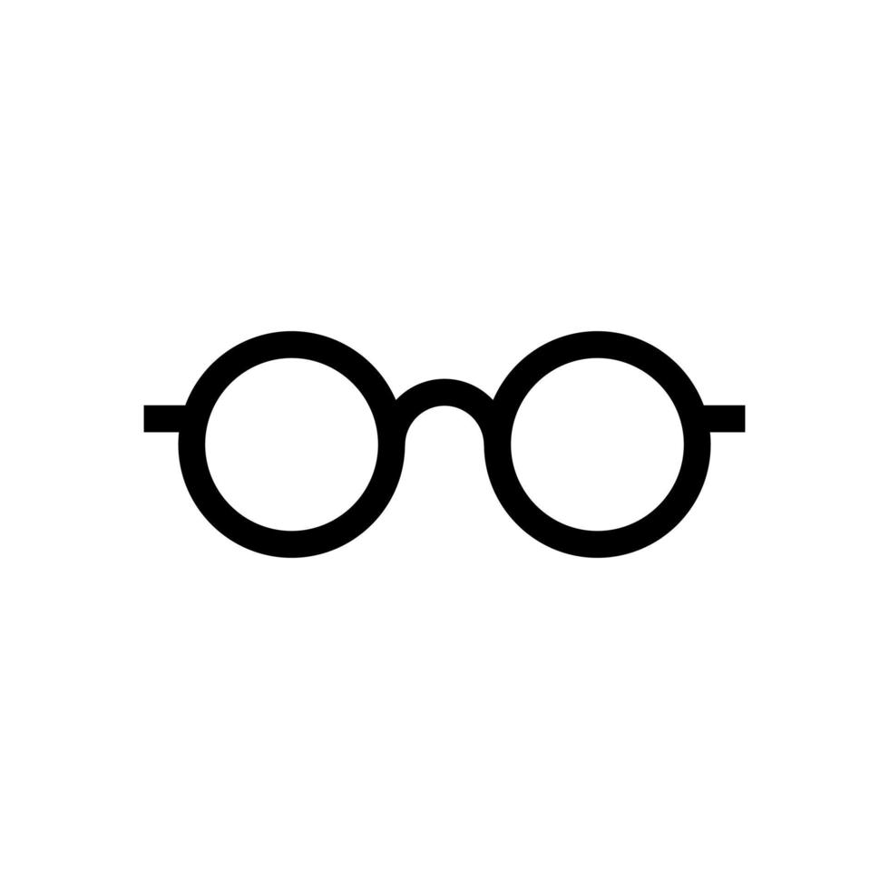 bril vector overzicht icon set