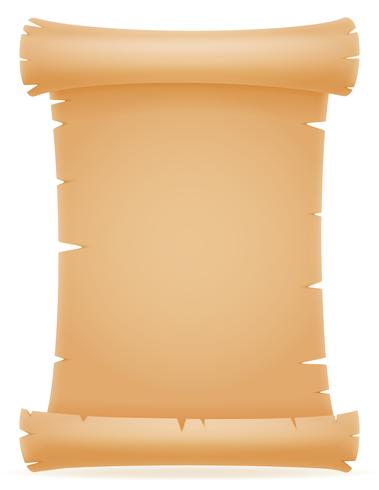 oud papier scroll vectorillustratie vector