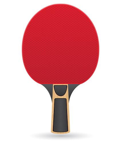 racket voor tafeltennis ping pong vectorillustratie vector