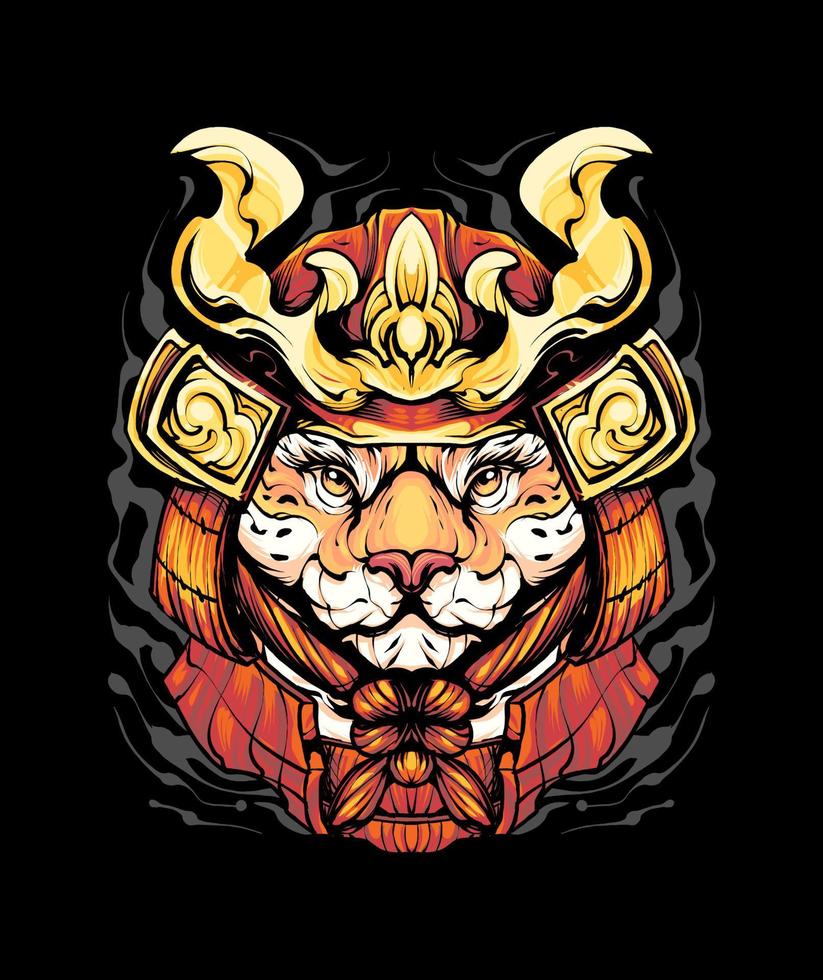 jaguar samurai illustratie vector