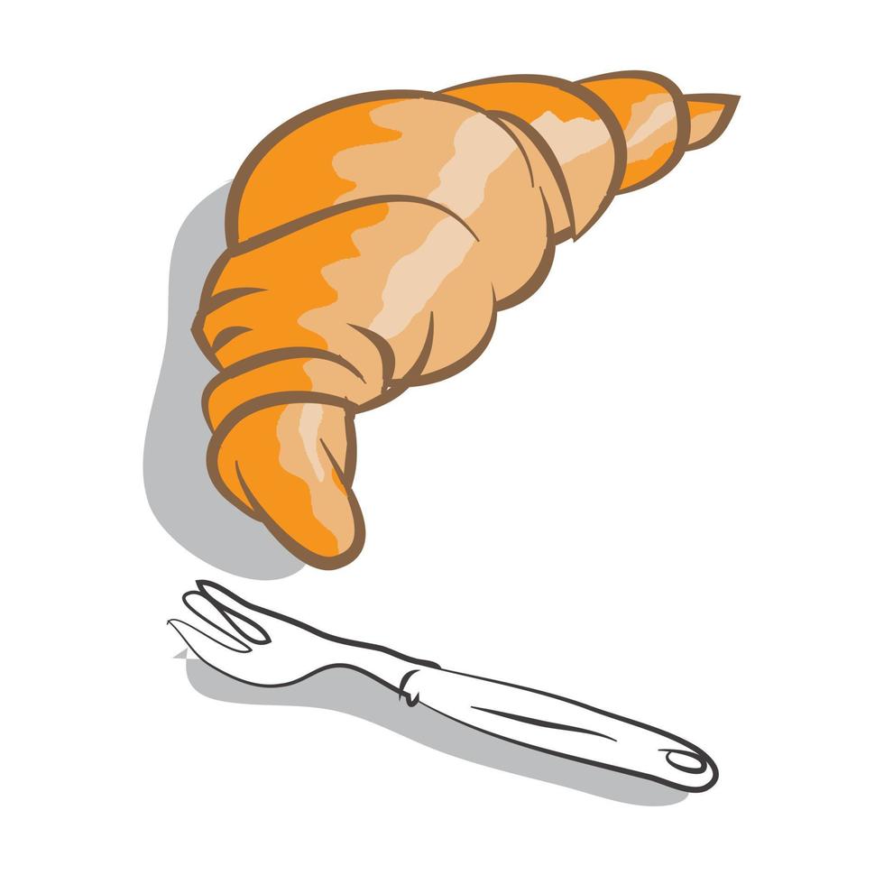 croissant vectorillustratie vector