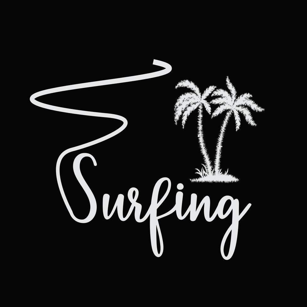 surfen illustratie typografie. perfect voor het ontwerpen van een t-shirt vector