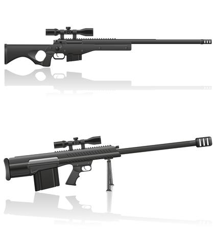 sniper rifle vector illustratie