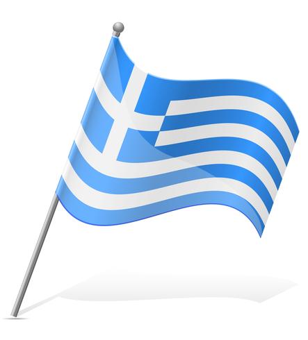vlag van Griekenland vector illustratie