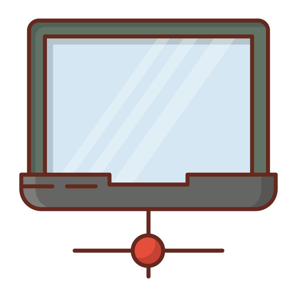 laptop vectorillustratie op een transparante achtergrond. premium kwaliteit symbolen. vector lijn egale kleur pictogram voor concept en grafisch ontwerp.