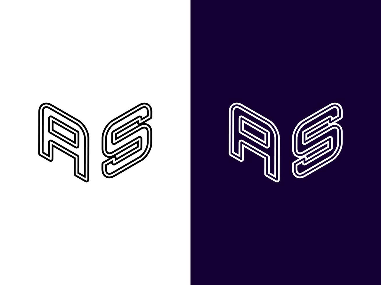 beginletter als minimalistisch en modern 3D-logo-ontwerp vector