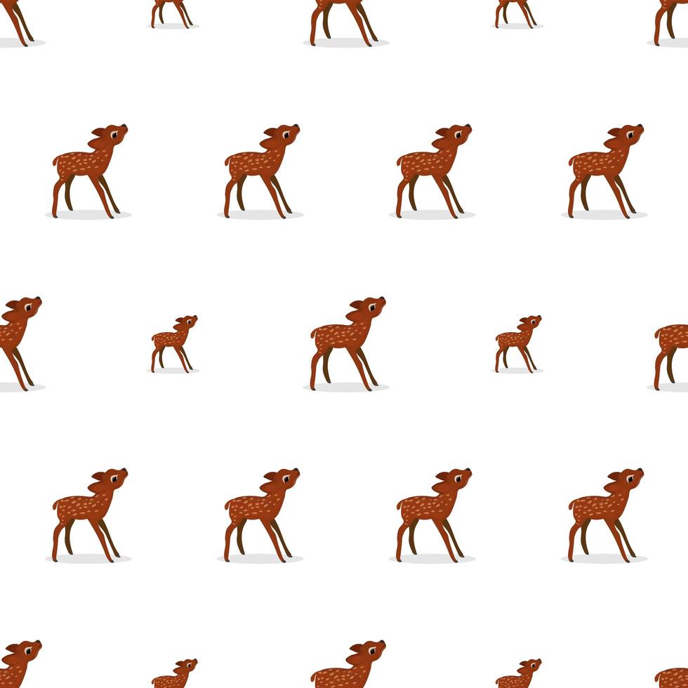 naadloos patroon met een hert. geschikt voor achtergronden, ansichtkaarten en inpakpapier. vector. vector
