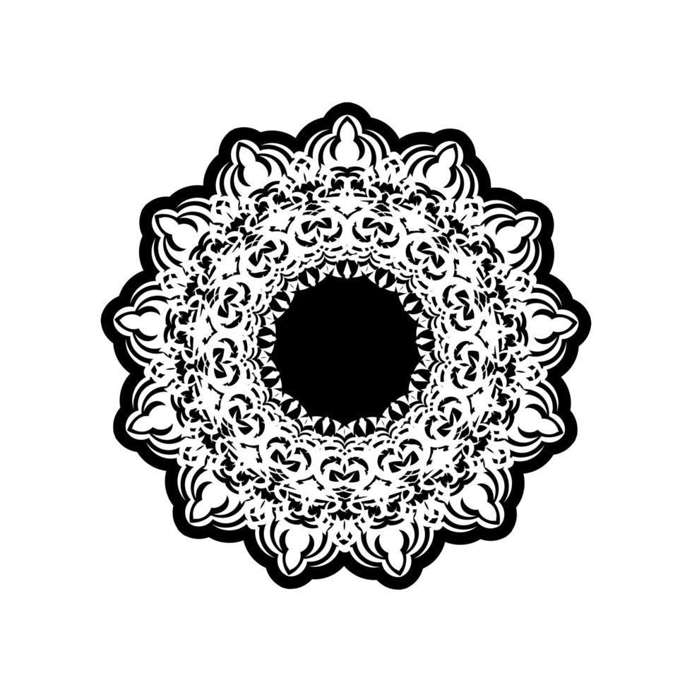 vintage mandala-logo ronde sieraad. decoratieve ronde ornamenten. ongebruikelijke bloemvorm. oosterse vector, patronen van antistresstherapie. weven ontwerpelementen. vector