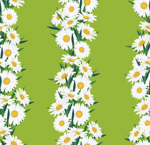 Abstract bloemen naadloos patroon. Zomer bloem achtergrond. vector