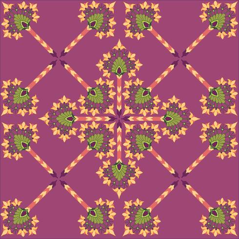 Abstracte bloemen naadloze textuur. Stijlvol oosters bloempatroon vector