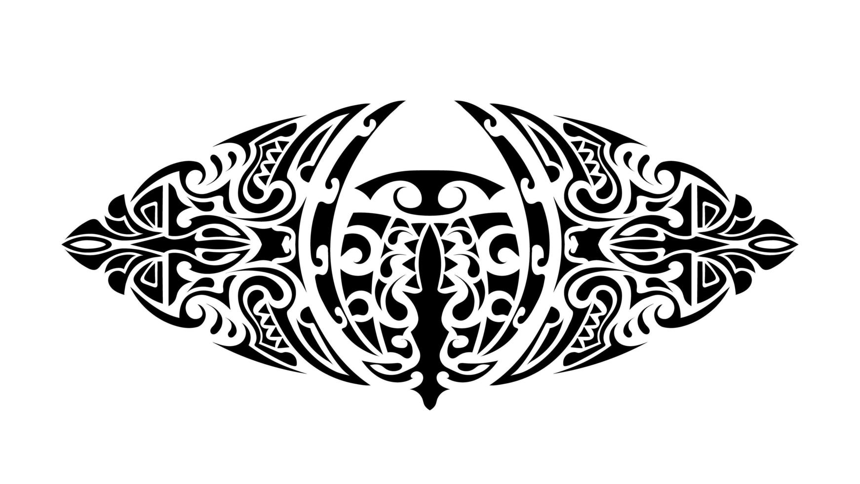 tatoeage in Polynesische stijl. Polynesië patroon. geïsoleerd. vector. vector