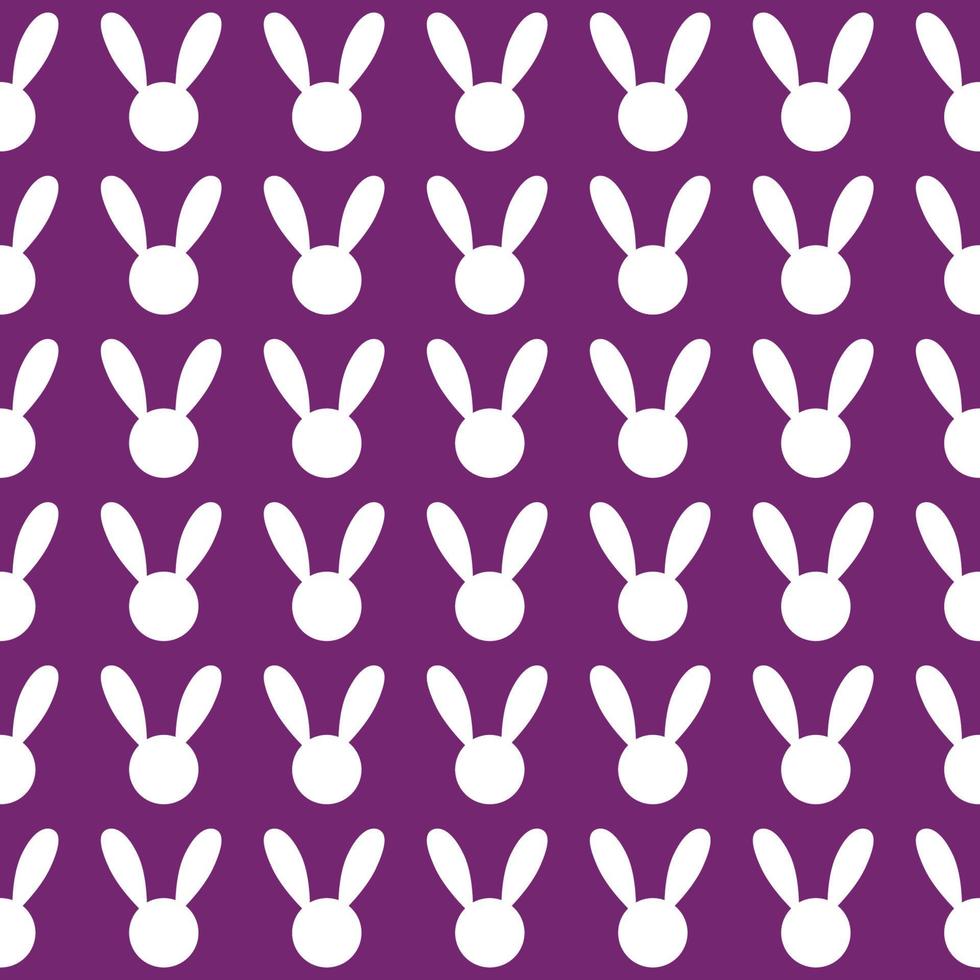wit konijn paarse achtergrond vector