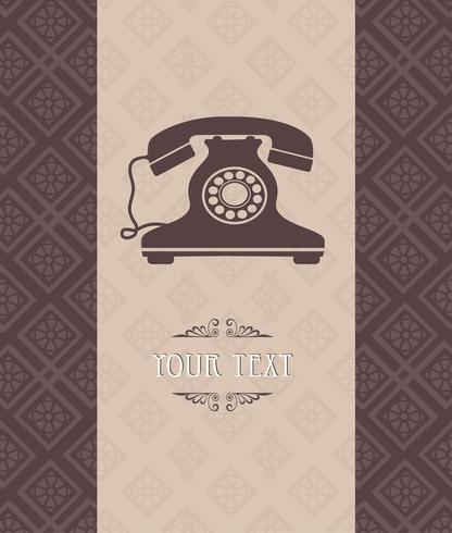 Vintage telefoon vector