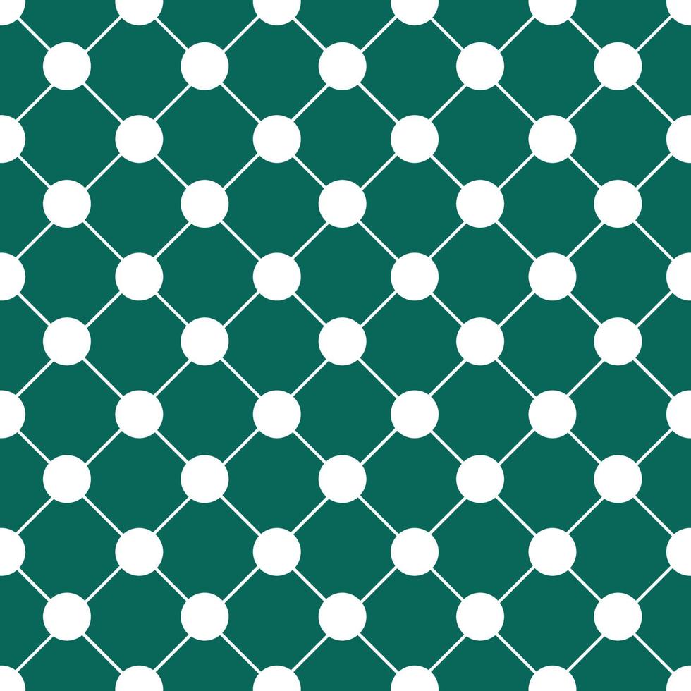 witte polka dot schaakbord raster indigo groene kerst achtergrond. vector