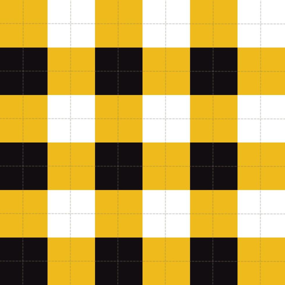 lijnen stippen geel zwart wit schaakbord achtergrond vector