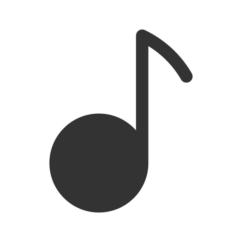 muziek pictogram geïsoleerd op een witte achtergrond. vector