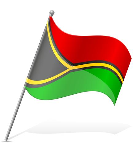 vlag van Vanuatu vectorillustratie vector