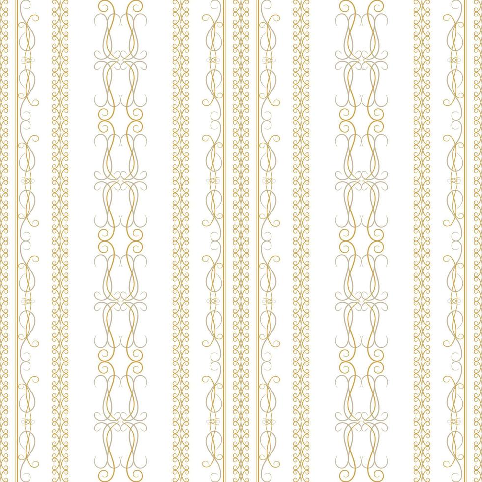 vintage gouden sier naadloos patroon vector