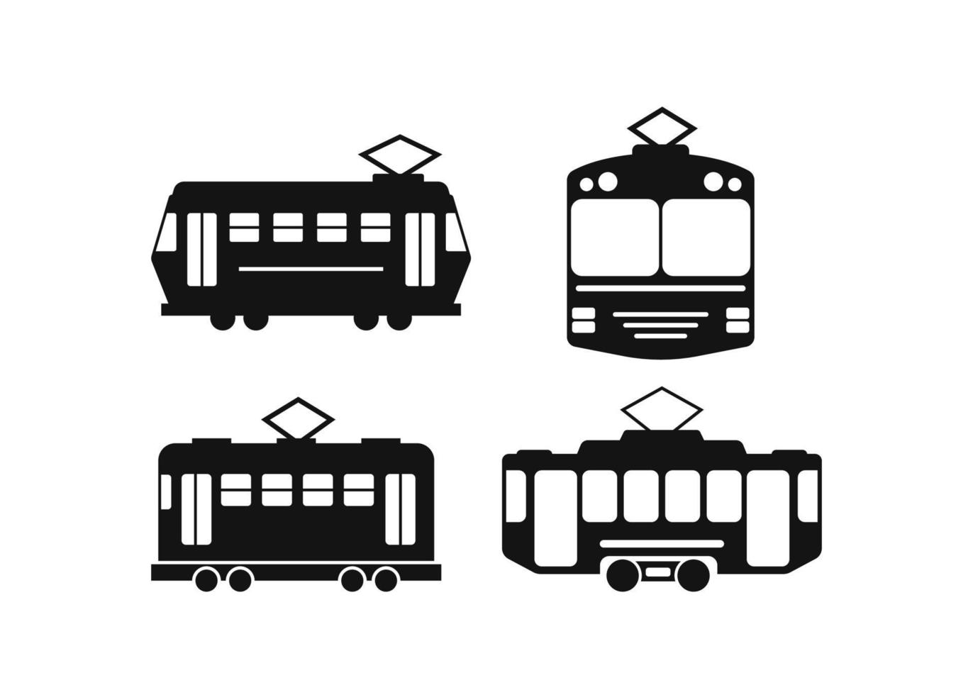 tram pictogram ontwerp sjabloon vector geïsoleerd