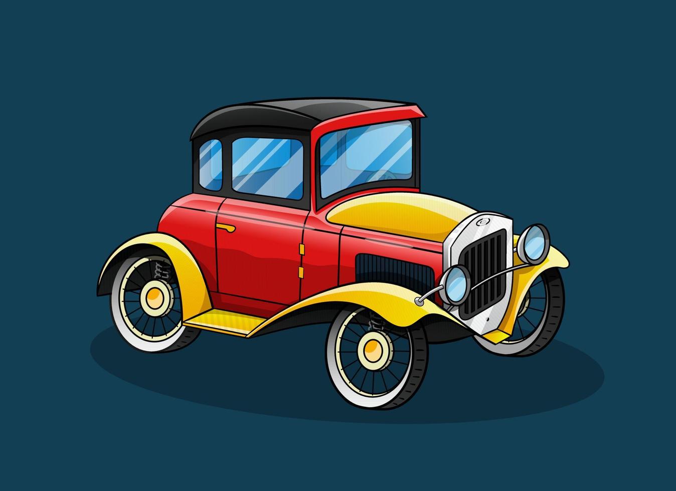 vintage auto vector ontwerp illustratie