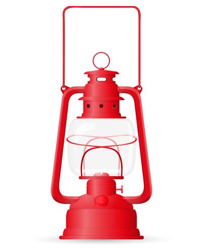 kerosine lamp vectorillustratie vector