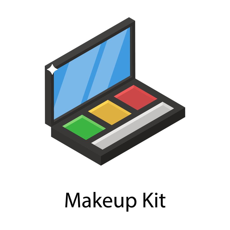 make-up kit concepten vector