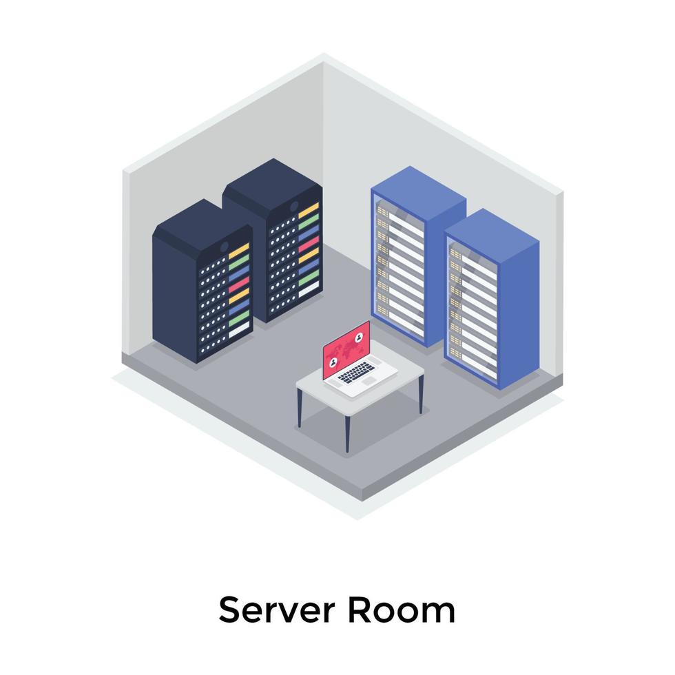 serverruimte concepten vector