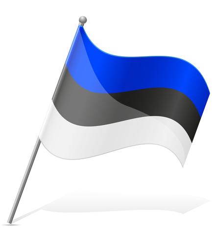 vlag van Estland vectorillustratie vector