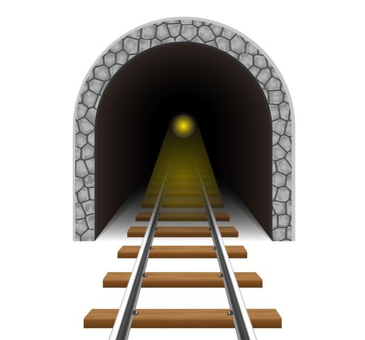 spoorwegtunnel vectorillustratie vector