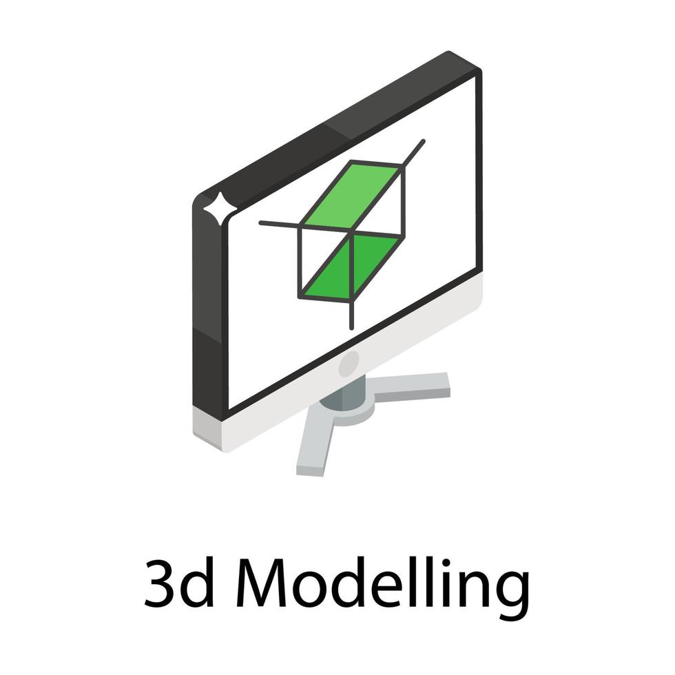 3D-modelleringsconcepten vector