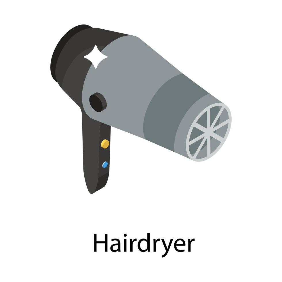 trendy haardrogerconcepten vector